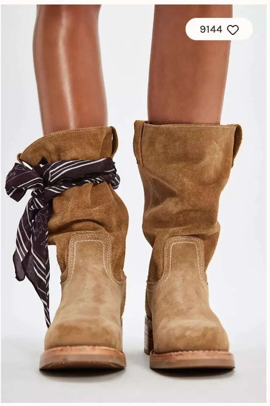Free People Frye Campus 12R Boots 8 NEW
